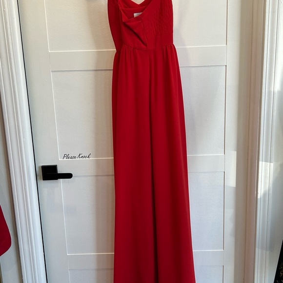Belle by Badgley Mischka Red Maxi Dress - Picture 2 of 5
